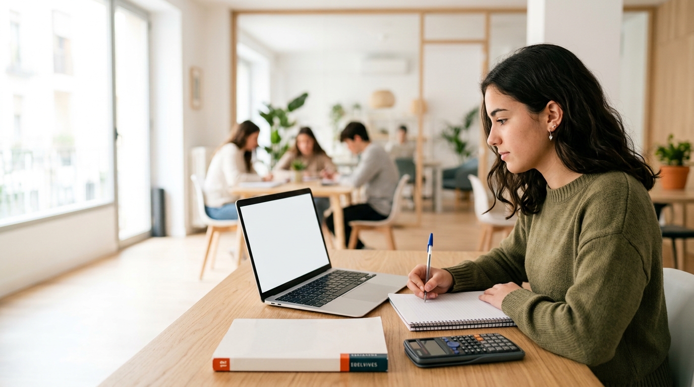 Alumnos estudiando en Academia Pitágoras