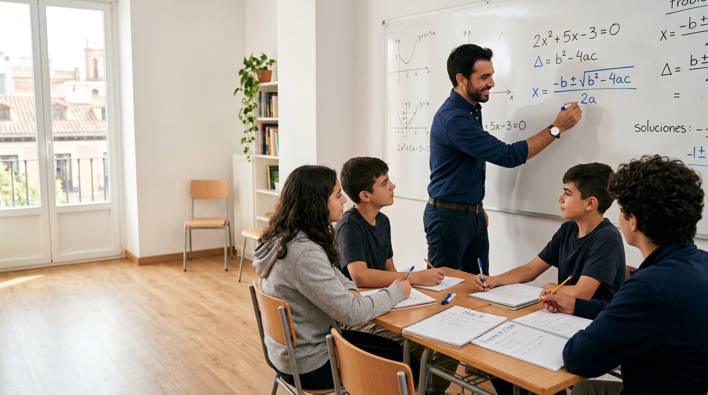 Alumnos estudiando en Academia Pitágoras